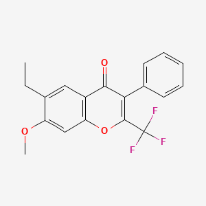 6-ethyl-7-methoxy-3-phenyl-2-(trifluoromethyl)-4H-chromen-4-one