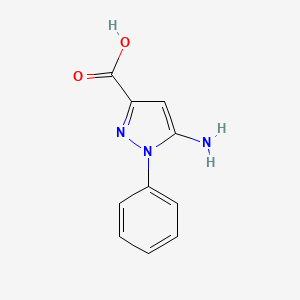 molecular formula C10H9N3O2 B3045346 5-氨基-1-苯基-1H-吡唑-3-羧酸 CAS No. 1053164-76-3