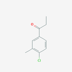 molecular formula C10H11ClO B3045347 1-(4-Chloro-3-methylphenyl)propan-1-one CAS No. 105321-54-8