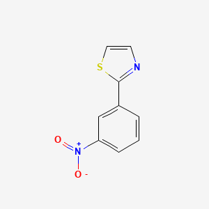 molecular formula C9H6N2O2S B3045349 2-(3-Nitrophenyl)-1,3-thiazole CAS No. 105361-75-9