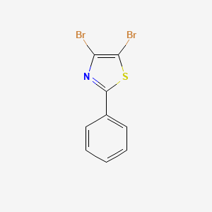 molecular formula C9H5Br2NS B3045350 4,5-二溴-2-苯并噻唑 CAS No. 105361-77-1