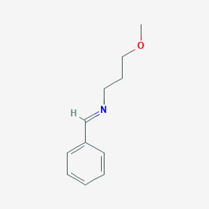 molecular formula C11H15NO B3045355 1-丙胺，3-甲氧基-N-(苯亚甲基)- CAS No. 105427-51-8