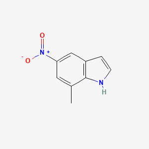 molecular formula C9H8N2O2 B3045357 7-甲基-5-硝基-1H-吲哚 CAS No. 10553-08-9