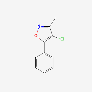 molecular formula C10H8ClNO B3045363 4-Chloro-3-methyl-5-phenyl-1,2-oxazole CAS No. 10557-76-3
