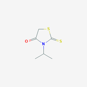 molecular formula C6H9NOS2 B3045374 4-噻唑烷酮，3-(1-甲基乙基)-2-硫代- CAS No. 10574-68-2