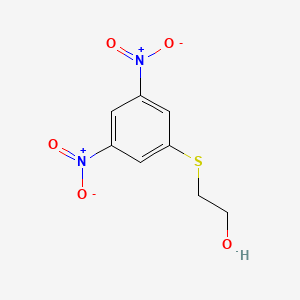 molecular formula C8H8N2O5S B3045381 Ethanol, 2-[(3,5-dinitrophenyl)thio]- CAS No. 105897-13-0