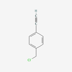 molecular formula C9H7Cl B3045390 1-(Chloromethyl)-4-ethynylbenzene CAS No. 10601-98-6
