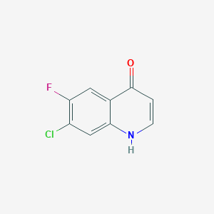 molecular formula C9H5ClFNO B3045391 7-Chloro-6-fluoroquinolin-4(1H)-one CAS No. 106024-91-3