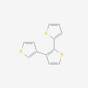 molecular formula C12H8S3 B3045392 2,2':3',3''-Terthiophene CAS No. 106032-18-2