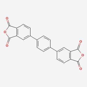 molecular formula C22H10O6 B3045394 1,3-Isobenzofurandione, 5,5'-(1,4-phenylene)bis- CAS No. 106070-55-7