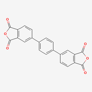 molecular formula C22H10O6 B3045394 1,3-苯并呋喃二酮，5,5'-(1,4-亚苯基)双- CAS No. 106070-55-7