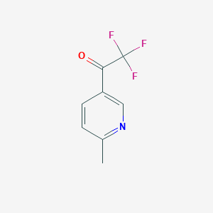 molecular formula C8H6F3NO B3045398 2,2,2-Trifluoro-1-(6-methylpyridin-3-yl)ethanone CAS No. 1060806-27-0