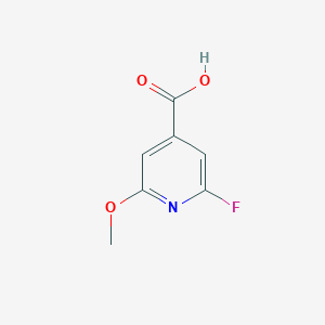 molecular formula C7H6FNO3 B3045399 2-Fluoro-6-methoxyisonicotinic acid CAS No. 1060806-66-7