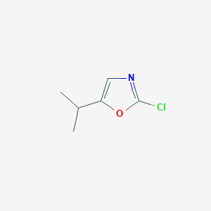 molecular formula C6H8ClNO B3045401 2-Chloro-5-isopropyloxazole CAS No. 1060816-24-1
