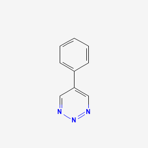 molecular formula C9H7N3 B3045421 5-Phenyl-1,2,3-triazine CAS No. 106636-96-8