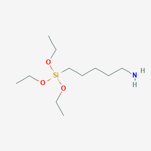 molecular formula C11H27NO3Si B3045424 1-Pentanamine, 5-(triethoxysilyl)- CAS No. 1067-48-7