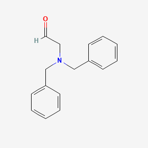 molecular formula C16H17NO B3045431 Acetaldehyde, [bis(phenylmethyl)amino]- CAS No. 106889-84-3