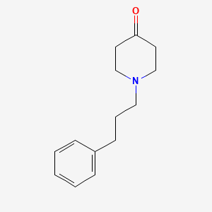 molecular formula C14H19NO B3045439 4-Piperidinone, 1-(3-phenylpropyl)- CAS No. 107100-64-1
