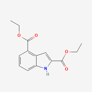 molecular formula C14H15NO4 B3045453 Diethyl 1H-indole-2,4-dicarboxylate CAS No. 107517-71-5
