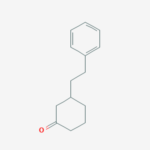 molecular formula C14H18O B3045469 Cyclohexanone, 3-(2-phenylethyl)- CAS No. 108011-20-7