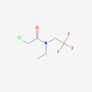 molecular formula C6H9ClF3NO B3045471 2-chloro-N-ethyl-N-(2,2,2-trifluoroethyl)acetamide CAS No. 1080474-99-2