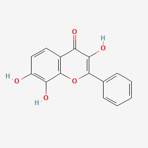 molecular formula C15H10O5 B3045477 4H-1-Benzopyran-4-one, 3,7,8-trihydroxy-2-phenyl- CAS No. 108238-51-3
