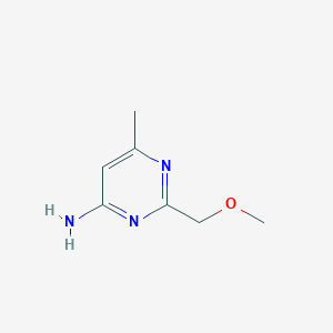 molecular formula C7H11N3O B3045479 2-(Methoxymethyl)-6-methylpyrimidin-4-amine CAS No. 108283-88-1