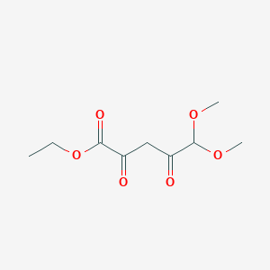 molecular formula C9H14O6 B3045492 Ethyl 5,5-dimethoxy-2,4-dioxopentanoate CAS No. 108630-69-9