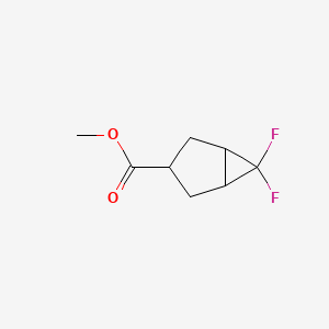 molecular formula C8H10F2O2 B3045528 Methyl 6,6-difluorobicyclo[3.1.0]hexane-3-carboxylate CAS No. 1093750-99-2