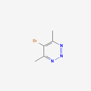molecular formula C5H6BrN3 B3045542 5-Bromo-4,6-dimethyl-1,2,3-triazine CAS No. 109520-03-8