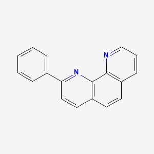 molecular formula C18H12N2 B3045544 2-Phenyl-1,10-phenanthroline CAS No. 109559-47-9