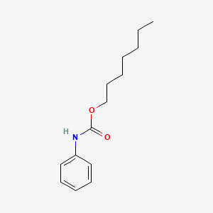 molecular formula C14H21NO2 B3045545 Carbanilic acid, n-heptyl ester CAS No. 109562-39-2