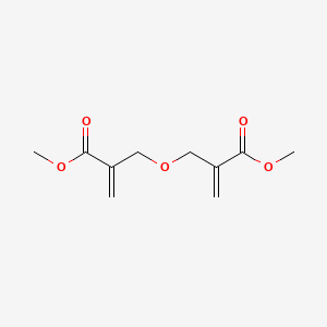 molecular formula C10H14O5 B3045549 2-Propenoic acid, 2,2'-[oxybis(methylene)]bis-, dimethyl ester CAS No. 109669-53-6