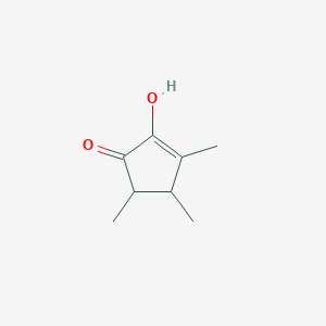 molecular formula C8H12O2 B3045550 2-Hydroxy-3,4,5-trimethyl-2-cyclopenten-1-one CAS No. 109682-87-3