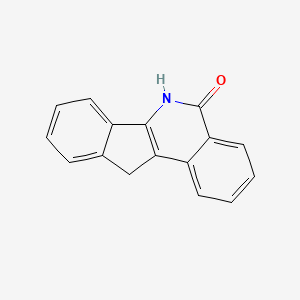 molecular formula C16H11NO B3045552 5,6-dihydro-5-oxo-11H-indeno [1,2-c]isoquinoline CAS No. 109722-74-9