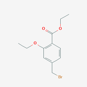molecular formula C12H15BrO3 B3045568 4-溴甲基-2-乙氧基苯甲酸乙酯 CAS No. 110017-07-7