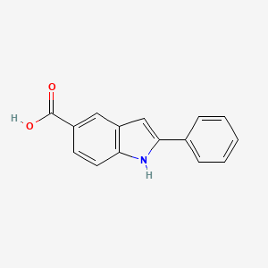 molecular formula C15H11NO2 B3045570 2-phenyl-1H-indole-5-carboxylic Acid CAS No. 110073-82-0