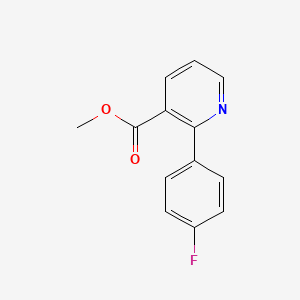 molecular formula C13H10FNO2 B3045579 Methyl 2-(4-fluorophenyl)nicotinate CAS No. 110307-23-8