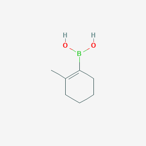 molecular formula C7H13BO2 B3045582 (2-Methylcyclohex-1-en-1-yl)boronic acid CAS No. 1103606-10-5