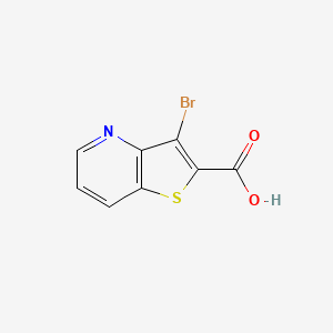 molecular formula C8H4BrNO2S B3045588 3-溴噻吩并[3,2-b]吡啶-2-羧酸 CAS No. 1104630-93-4