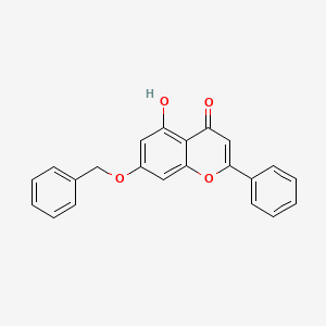 molecular formula C22H16O4 B3045591 7-(苄氧基)-5-羟基-2-苯基-4H-色满-4-酮 CAS No. 110506-85-9