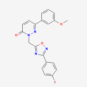 2-((3-(4-fluorophenyl)-1,2,4-oxadiazol-5-yl)methyl)-6-(3-methoxyphenyl)pyridazin-3(2H)-one