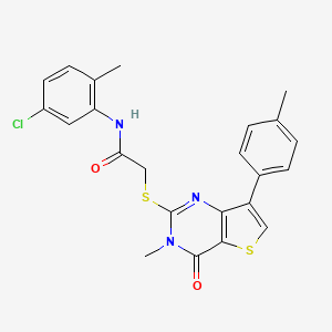 N-(5-chloro-2-methylphenyl)-2-{[3-methyl-7-(4-methylphenyl)-4-oxo-3,4-dihydrothieno[3,2-d]pyrimidin-2-yl]sulfanyl}acetamide