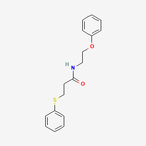 N-(2-phenoxyethyl)-3-(phenylthio)propanamide