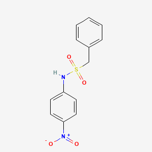 molecular formula C13H12N2O4S B3045624 N-(4-nitrophenyl)-1-phenylmethanesulfonamide CAS No. 110654-37-0