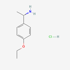 molecular formula C10H16ClNO B3045632 (S)-1-(4-乙氧苯基)乙胺盐酸盐 CAS No. 1108684-07-6