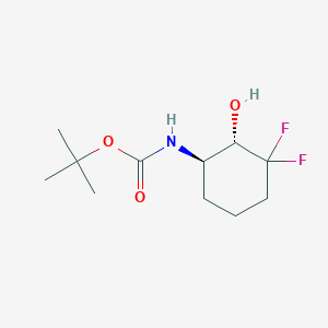 tert-Butyl ((1R,2S)-3,3-difluoro-2-hydroxycyclohexyl)carbamate