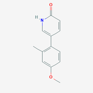 molecular formula C13H13NO2 B3045645 2-羟基-5-(4-甲氧基-2-甲基苯基)吡啶 CAS No. 1111110-07-6