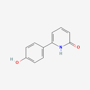 molecular formula C11H9NO2 B3045646 6-(4-Hydroxyphenyl)-2-hydroxypyridine CAS No. 1111114-77-2