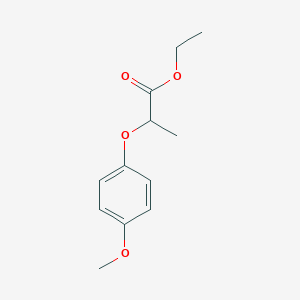 molecular formula C12H16O4 B3045663 2-(4-甲氧基苯氧基)丙酸乙酯 CAS No. 111479-08-4